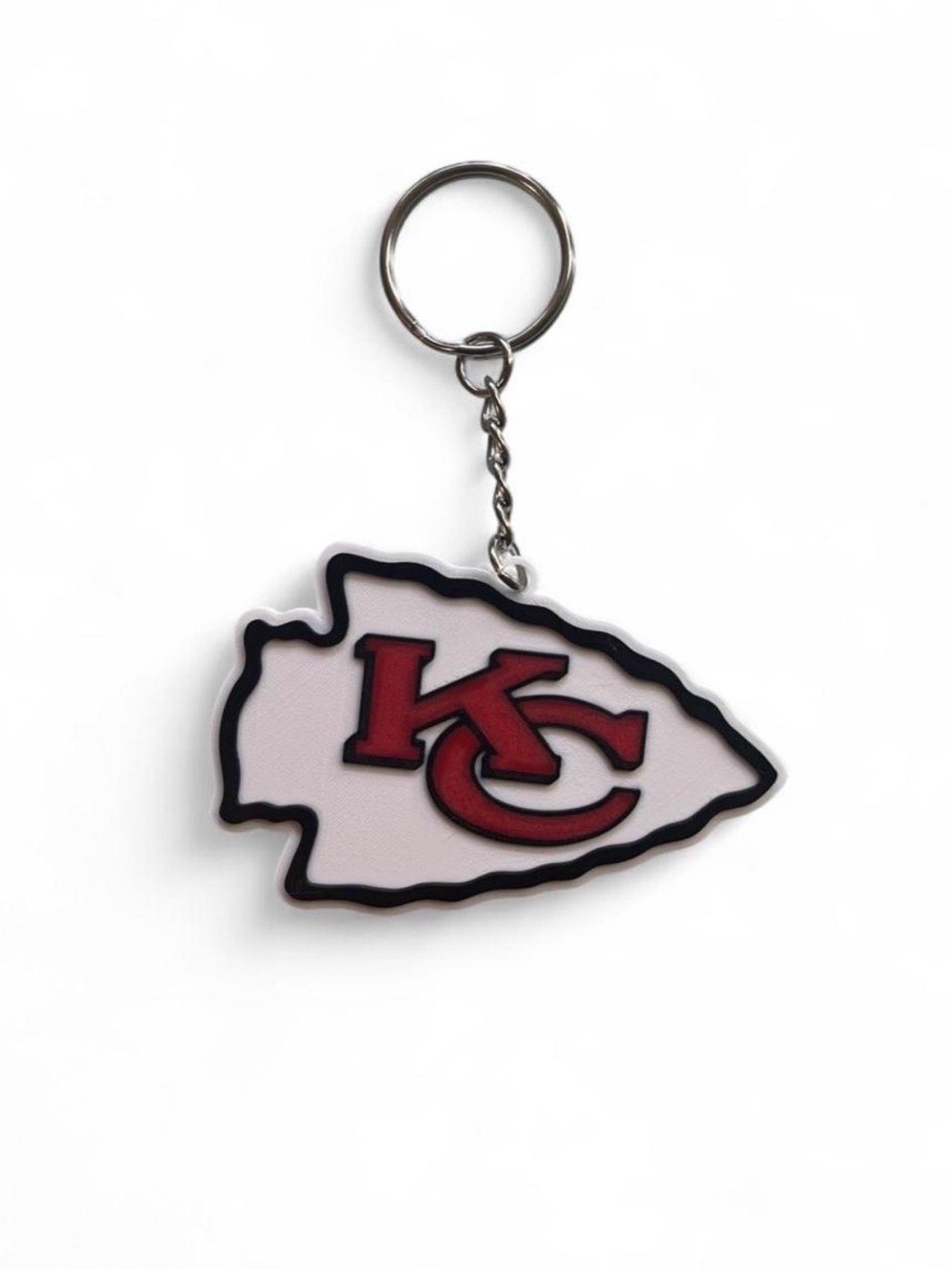Kids Team Arrowhead Keychain - Red and White